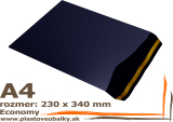  Plastové obálky ECONOMY M 230x240 šedá - balenie 20 ks
