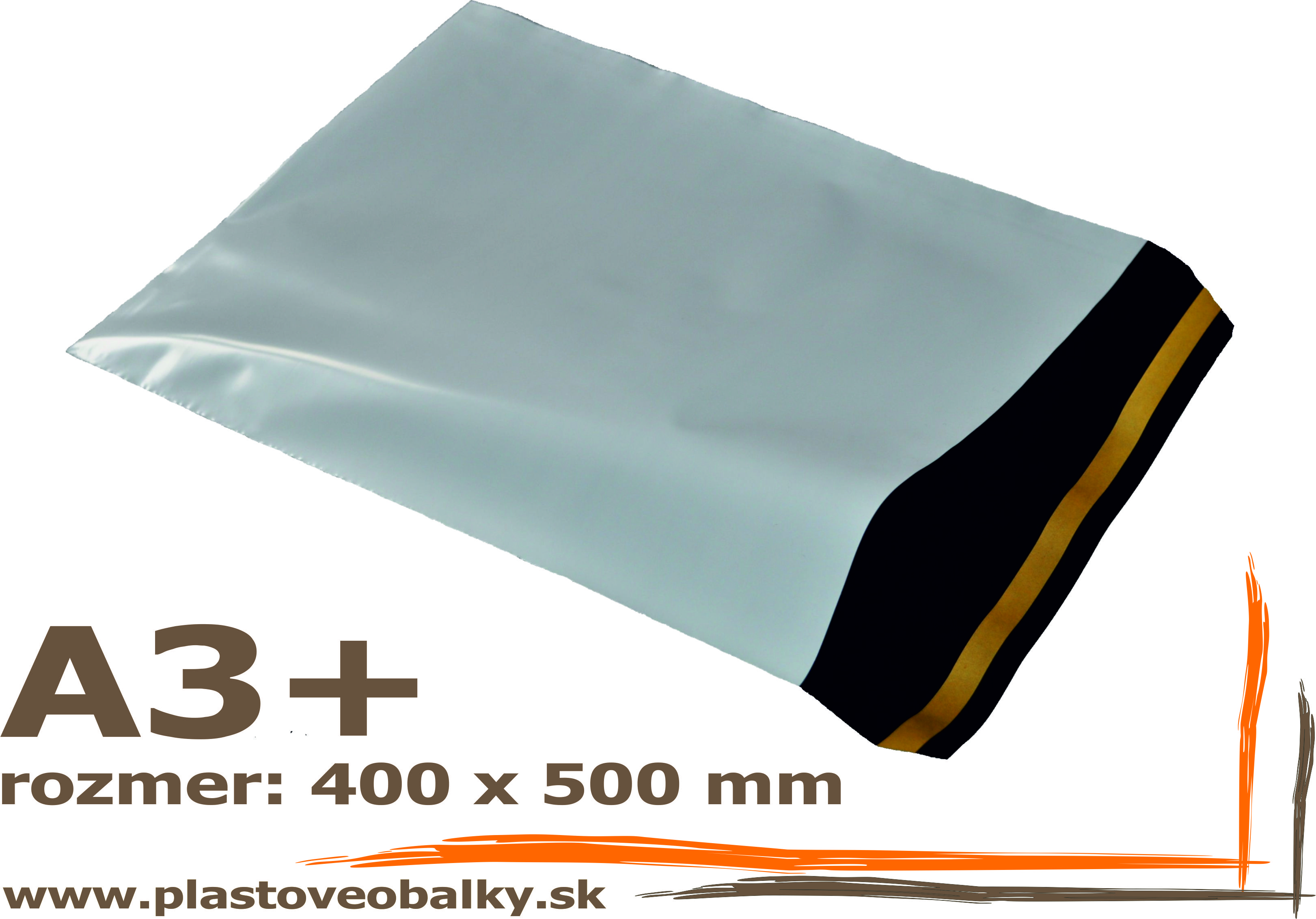 Plastové obálky formát A3+ balenie 500ks