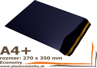 Plastové obálky ECONOMY - L - šedá- balenie 100 ks